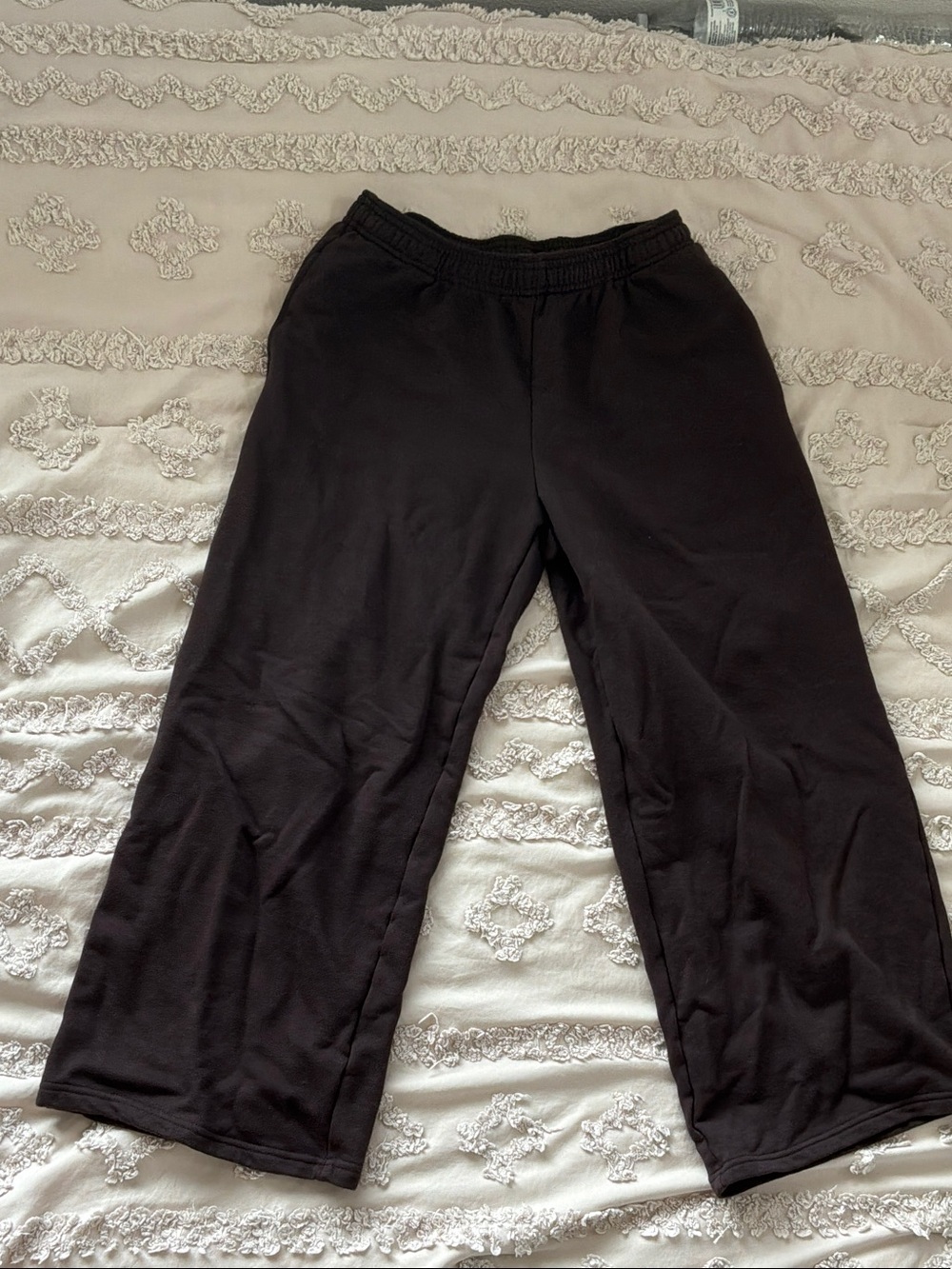 *JAPAN EXCLUSIVE* Uniqlo Women's Brown Sweatpants w/ Adjustable Waist Band